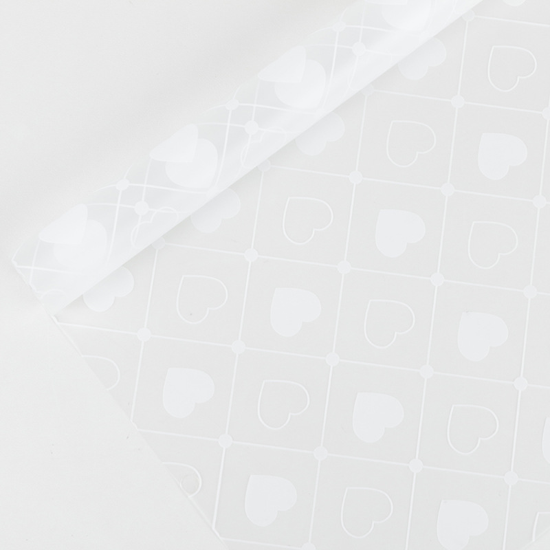 MYHC-60 Monochrome Amor Plaid Pattern Flos Transparens Packaging Film
