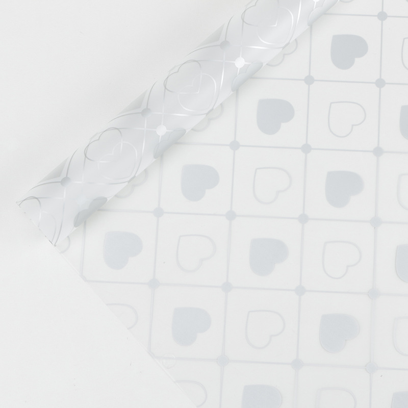 MYHC-60 Monochrome Amor Plaid Pattern Flos Transparens Packaging Film
