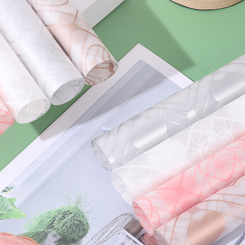 MYHC-60 Monochrome Amor Plaid Pattern Flos Transparens Packaging Film