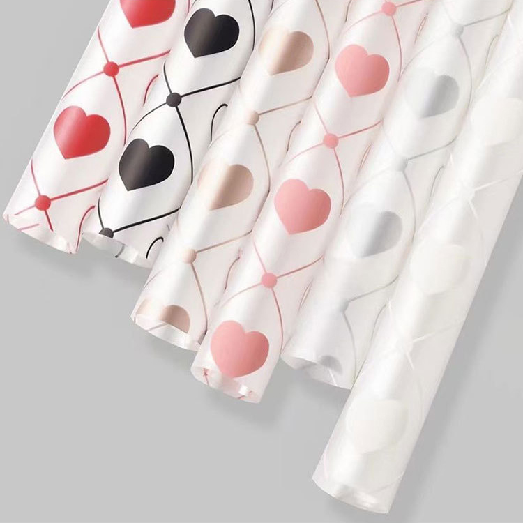 MYHC-60 Monochrome Amor Plaid Pattern Flos Transparens Packaging Film