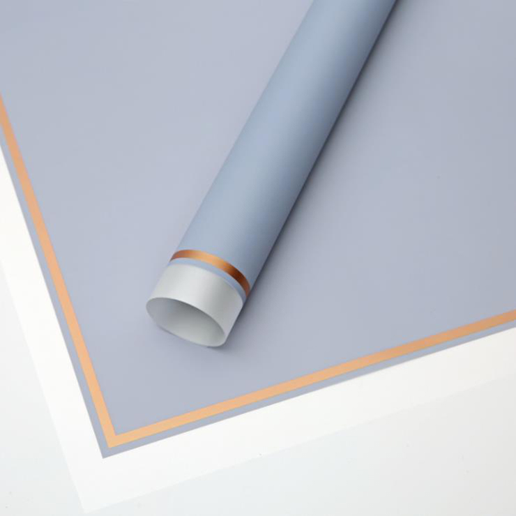 MYHC-LXI White Edge Cum Aurum Edge Matte Film Matte Flower Wrapping Paper