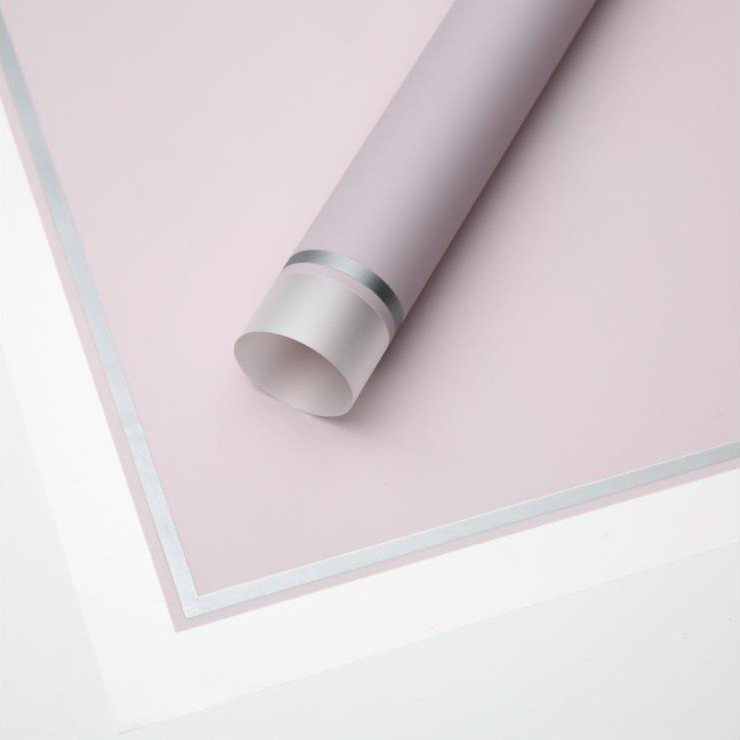MYHC-LXI White Edge Cum Aurum Edge Matte Film Matte Flower Wrapping Paper