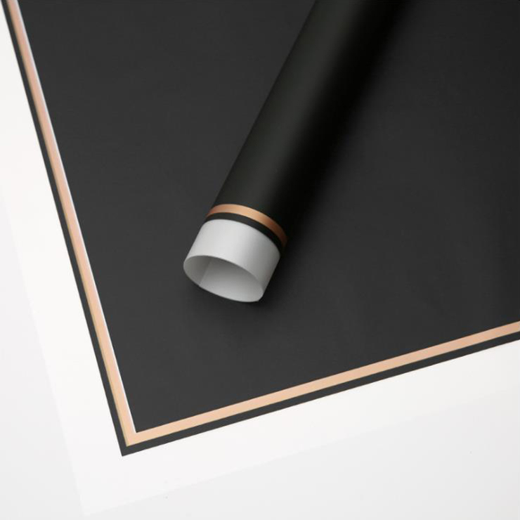 MYHC-LXI White Edge Cum Aurum Edge Matte Film Matte Flower Wrapping Paper