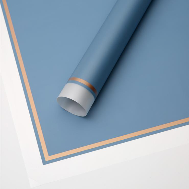 MYHC-LXI White Edge Cum Aurum Edge Matte Film Matte Flower Wrapping Paper