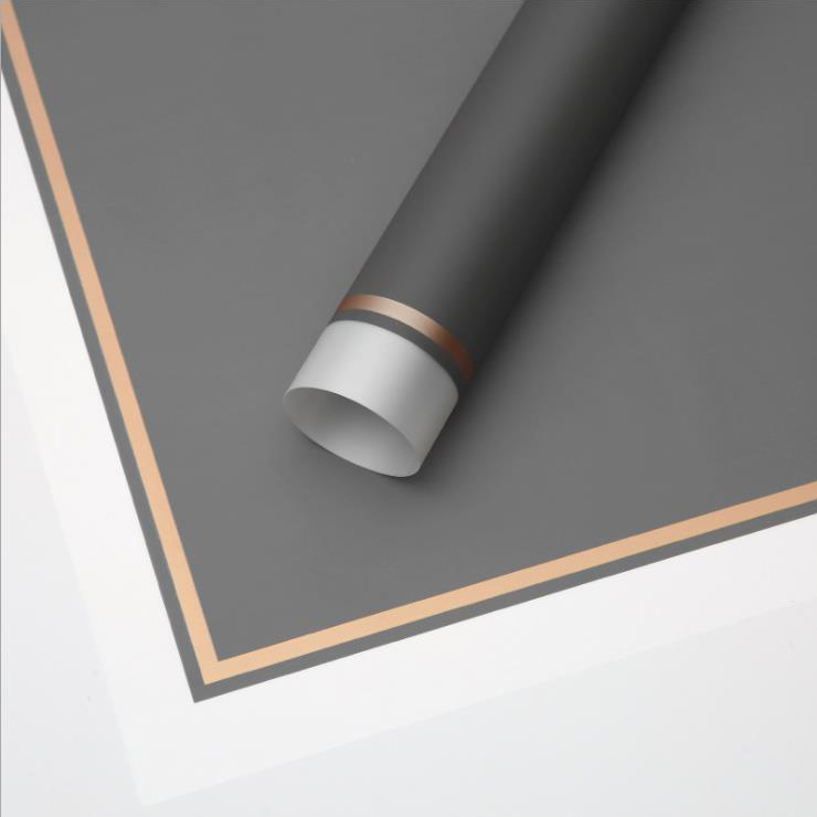 MYHC-LXI White Edge Cum Aurum Edge Matte Film Matte Flower Wrapping Paper