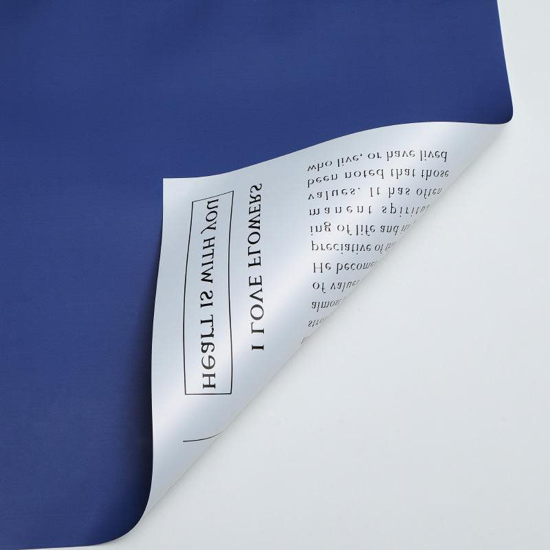 MYHC-64 Single-sided White English Newspaper, Pearlescent film, Cowhide Flower Packaging film