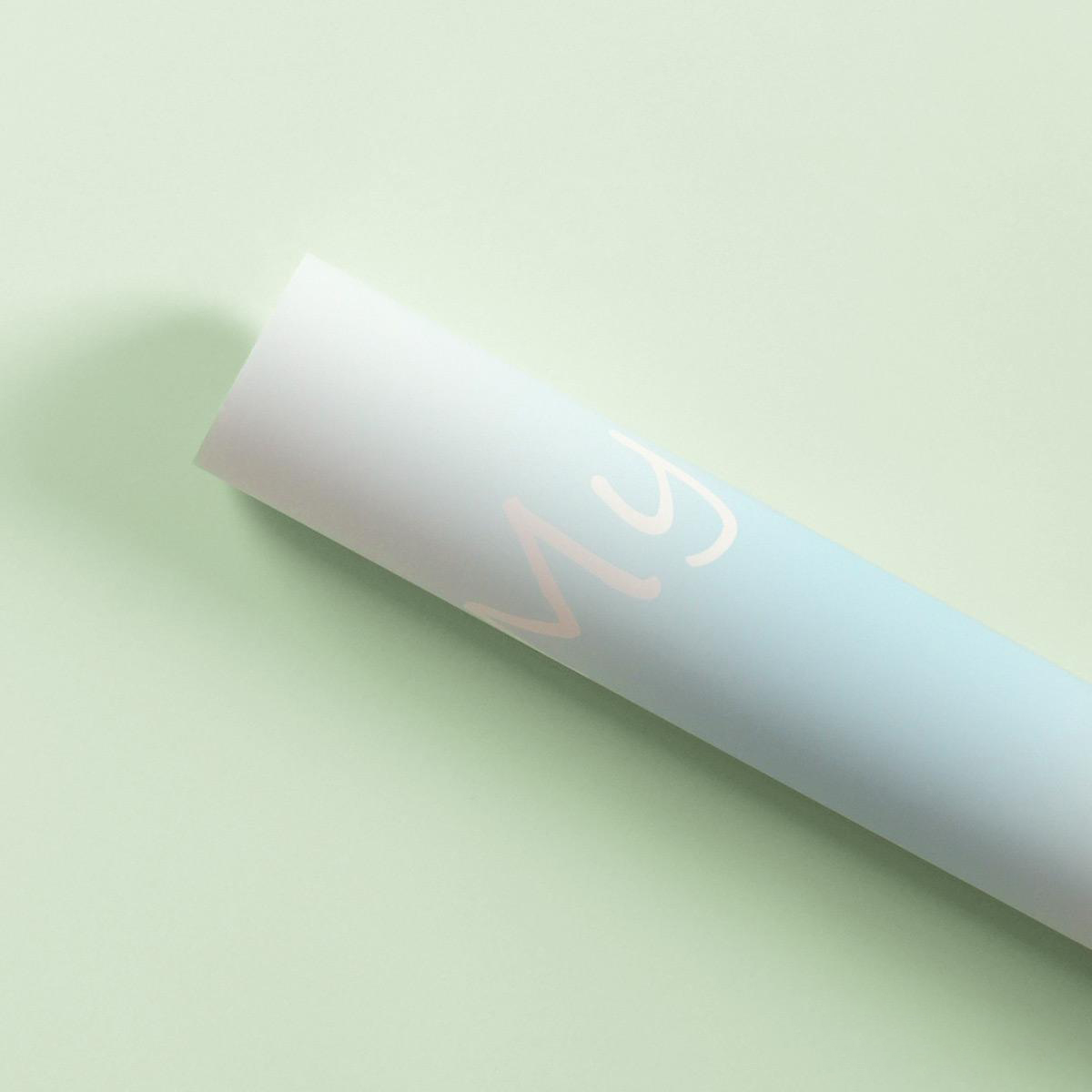 MYHC-66 Macaron Gradient Color IMPERVIUS Flower Wrapping Paper