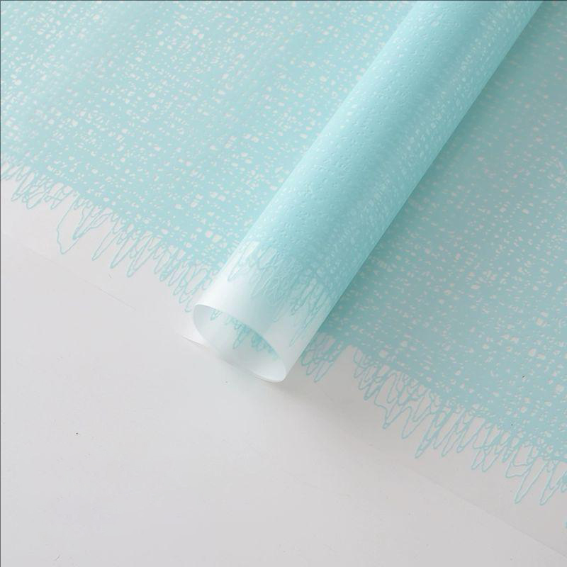 MYHC-67 Transparent Bottom Monochrome Texta Fabric Pattern Flos Plastic Packaging Film