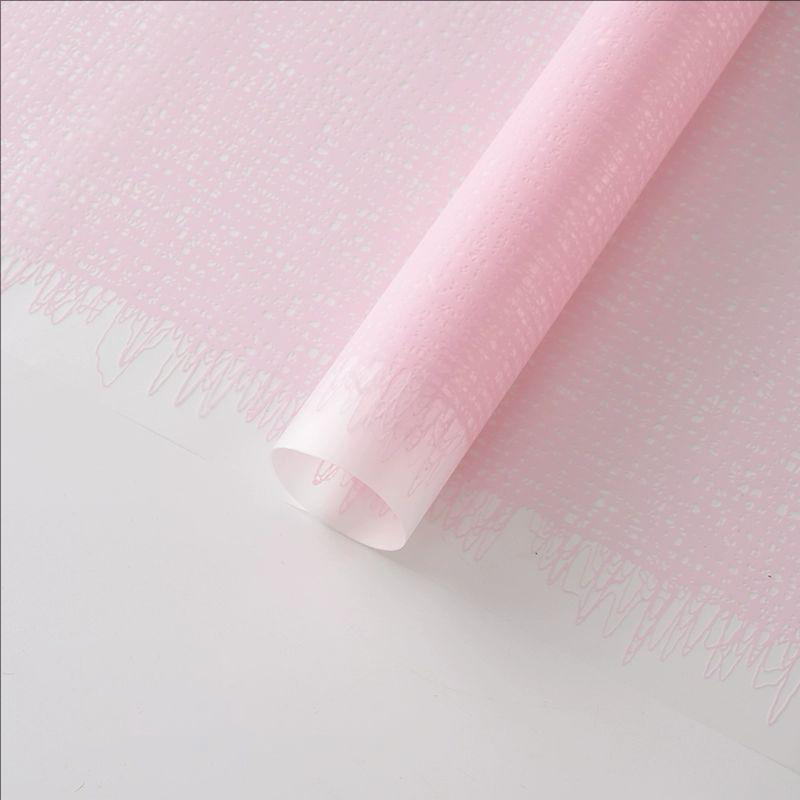 MYHC-67 Transparent Bottom Monochrome Texta Fabric Pattern Flos Plastic Packaging Film