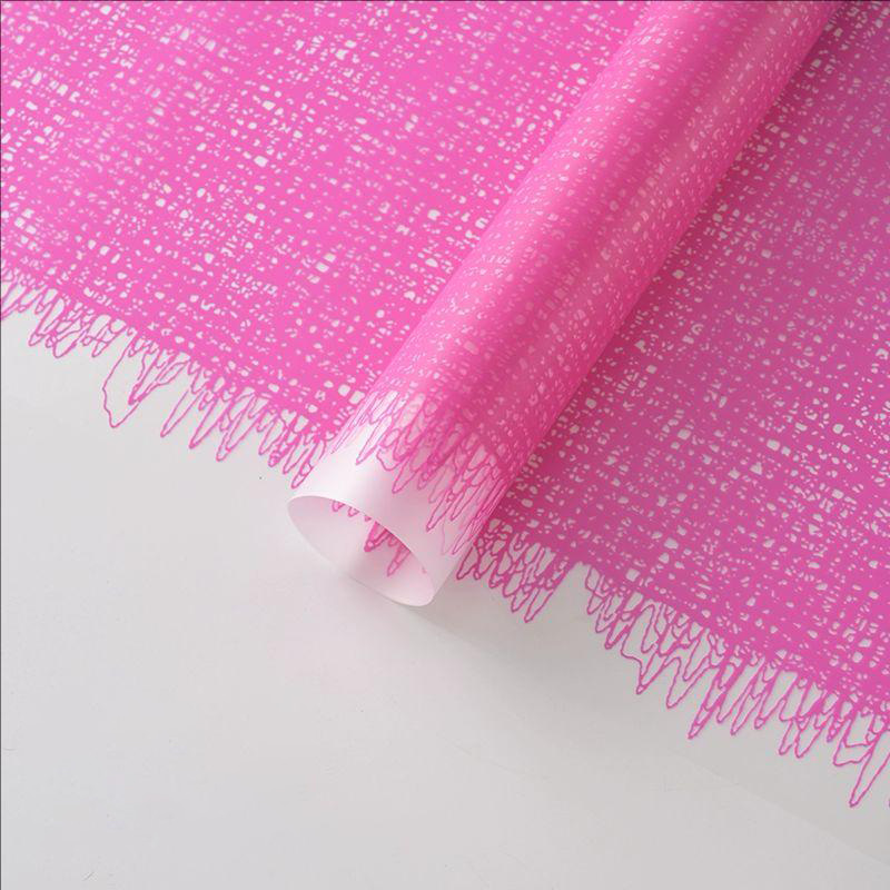 MYHC-67 Transparent Bottom Monochrome Texta Fabric Pattern Flos Plastic Packaging Film