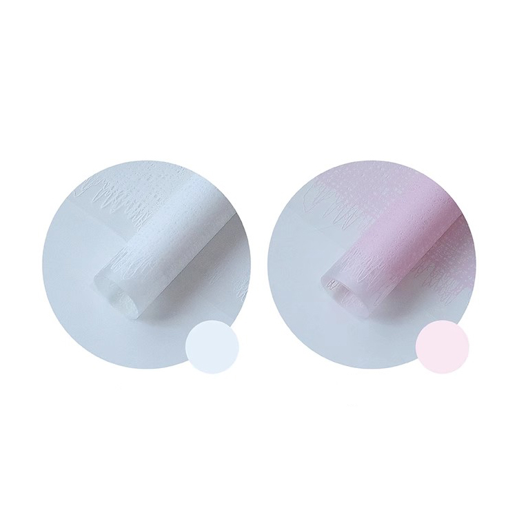 MYHC-67 Transparent Bottom Monochrome Texta Fabric Pattern Flos Plastic Packaging Film