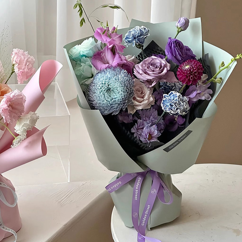 MYHC-68 Pearl Film 8 Silius Italicus 45×50cm (±2cm) Solidus Color Flower Wrapping Paper