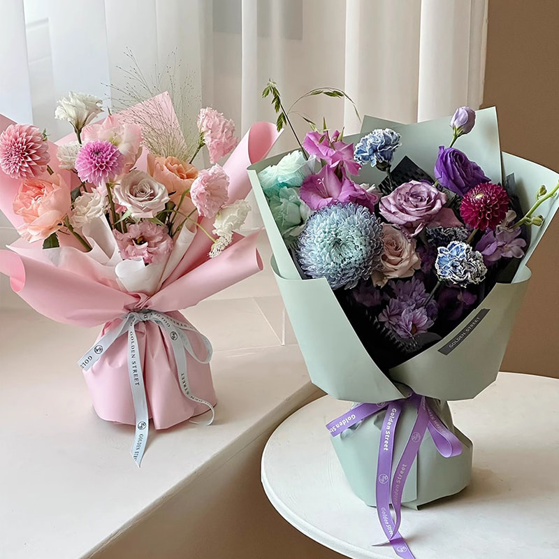 MYHC-68 Pearl Film 8 Silius Italicus 45×50cm (±2cm) Solidus Color Flower Wrapping Paper