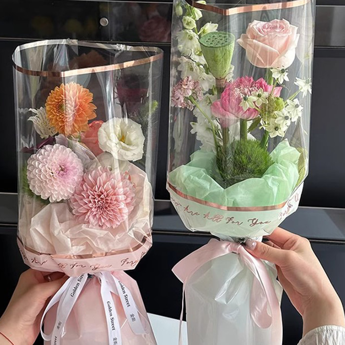 MYHC-70 Aurum Lineum Plastic Flores Opp Packaging Paper