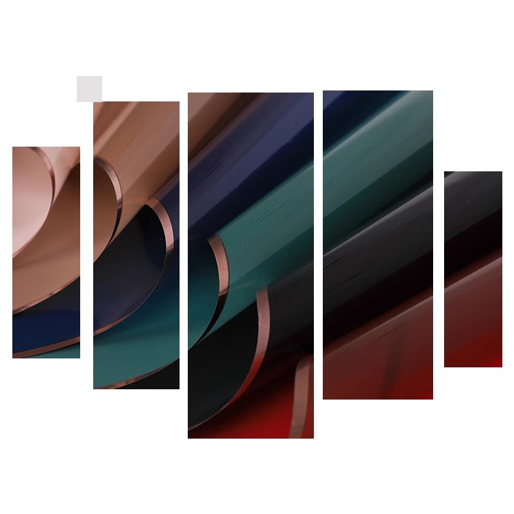 MYHC-72 Solidus Color Aurum Edge Aqua lux Film Transparent Flos Packaging Film