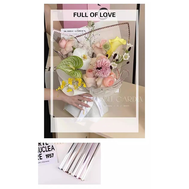 MYHC-73 Lace Glitter Film Opp Transparent Flos Packaging