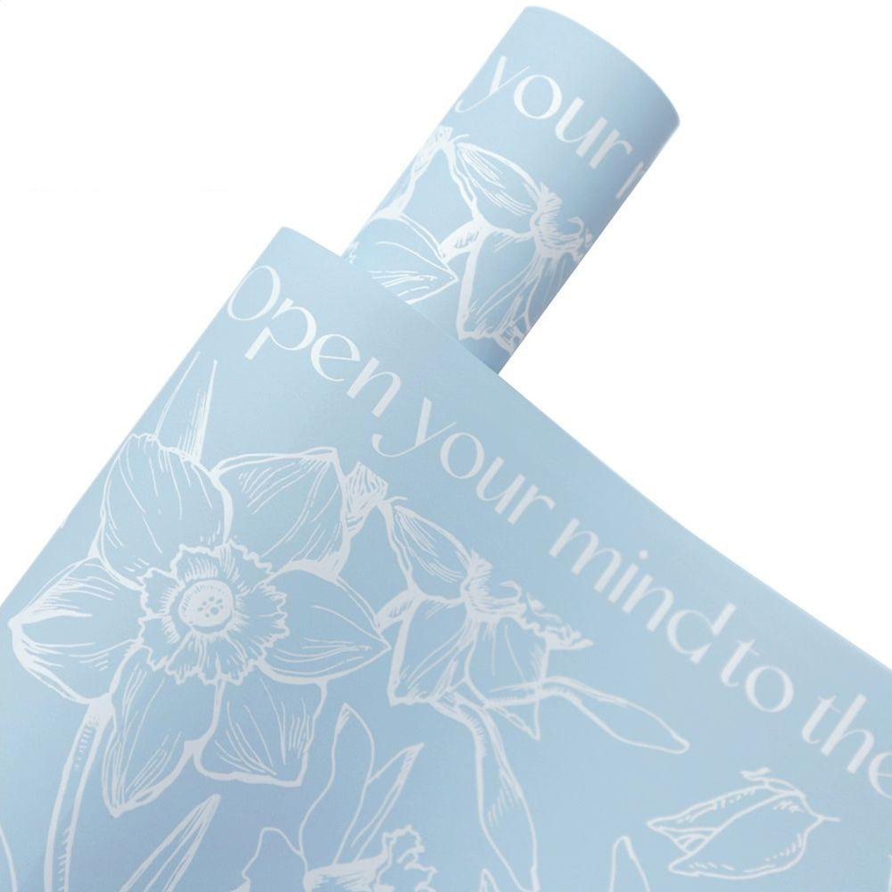 MyHC-77 Daffodils Lineas Bopp Pearlescent Film Flower Wrapping Paper