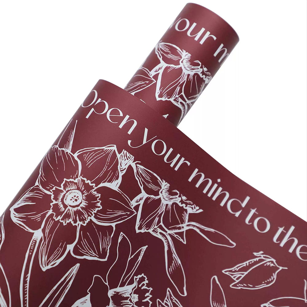 MyHC-77 Daffodils Lineas Bopp Pearlescent Film Flower Wrapping Paper