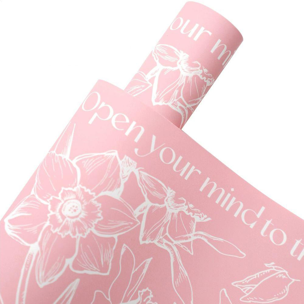 MyHC-77 Daffodils Lineas Bopp Pearlescent Film Flower Wrapping Paper