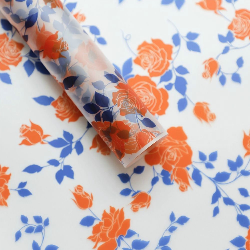 MYHC-79 Rose Print, Two-color, Transparent Flos Packaging Film