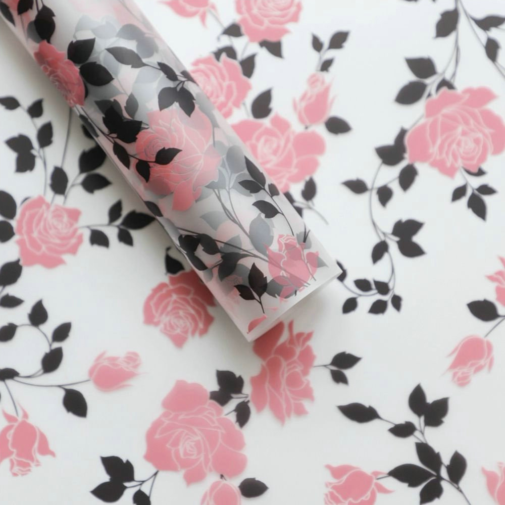 MYHC-79 Rose Print, Two-color, Transparent Flos Packaging Film