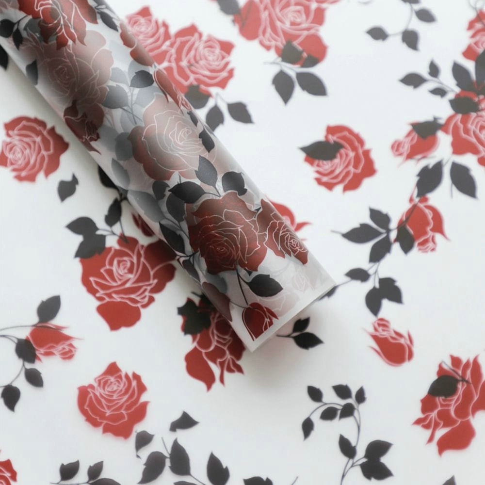 MYHC-79 Rose Print, Two-color, Transparent Flos Packaging Film