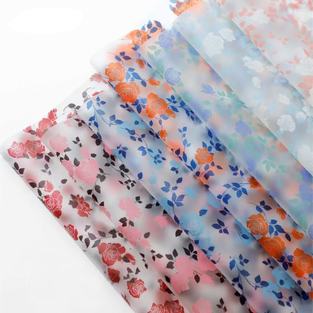 MYHC-79 Rose Print, Two-color, Transparent Flos Packaging Film