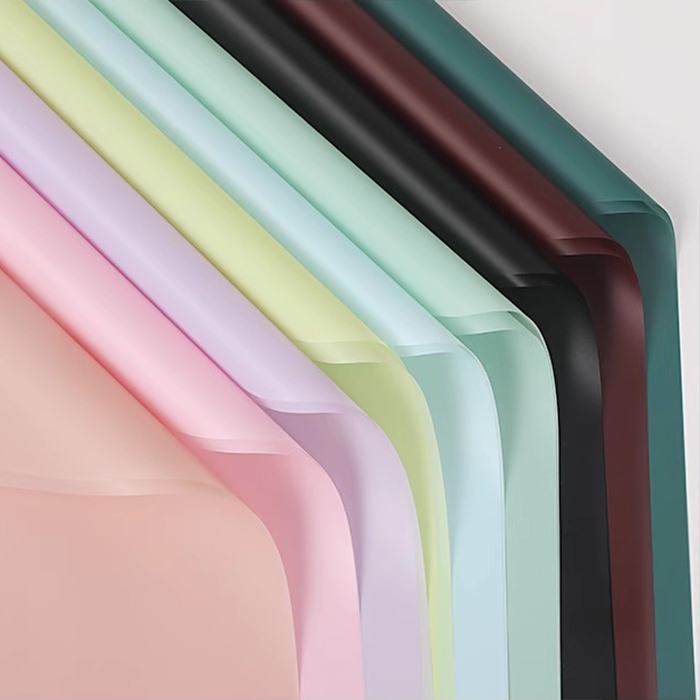 Matte solidum color translucens flos charta involvens