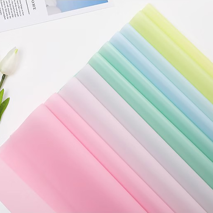 Matte solidum color translucens flos charta involvens