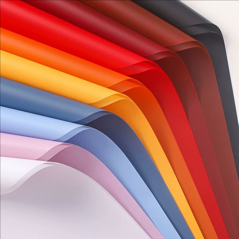 Matte solidum color translucens flos charta involvens