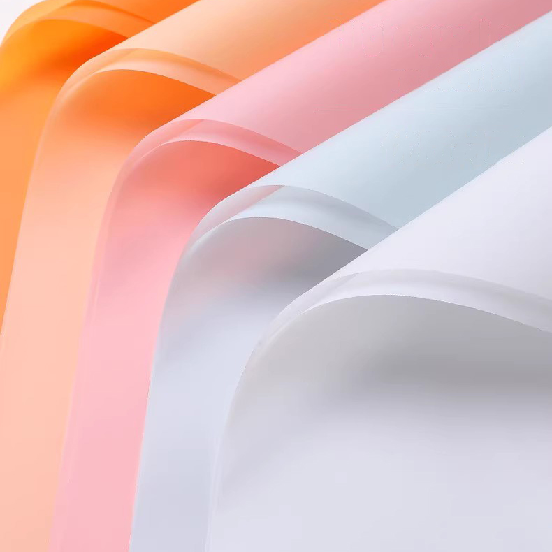 Matte solidum color translucens flos charta involvens