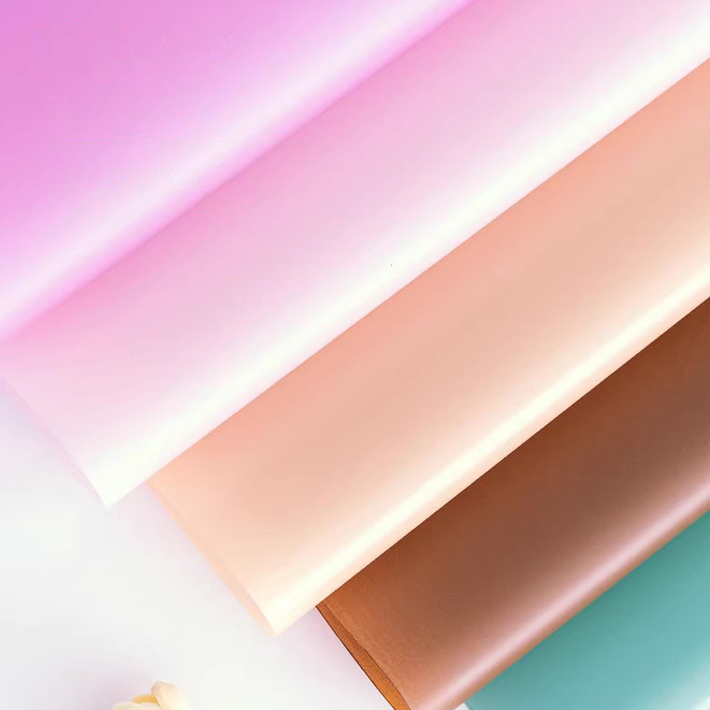 Matte solidum color translucens flos charta involvens