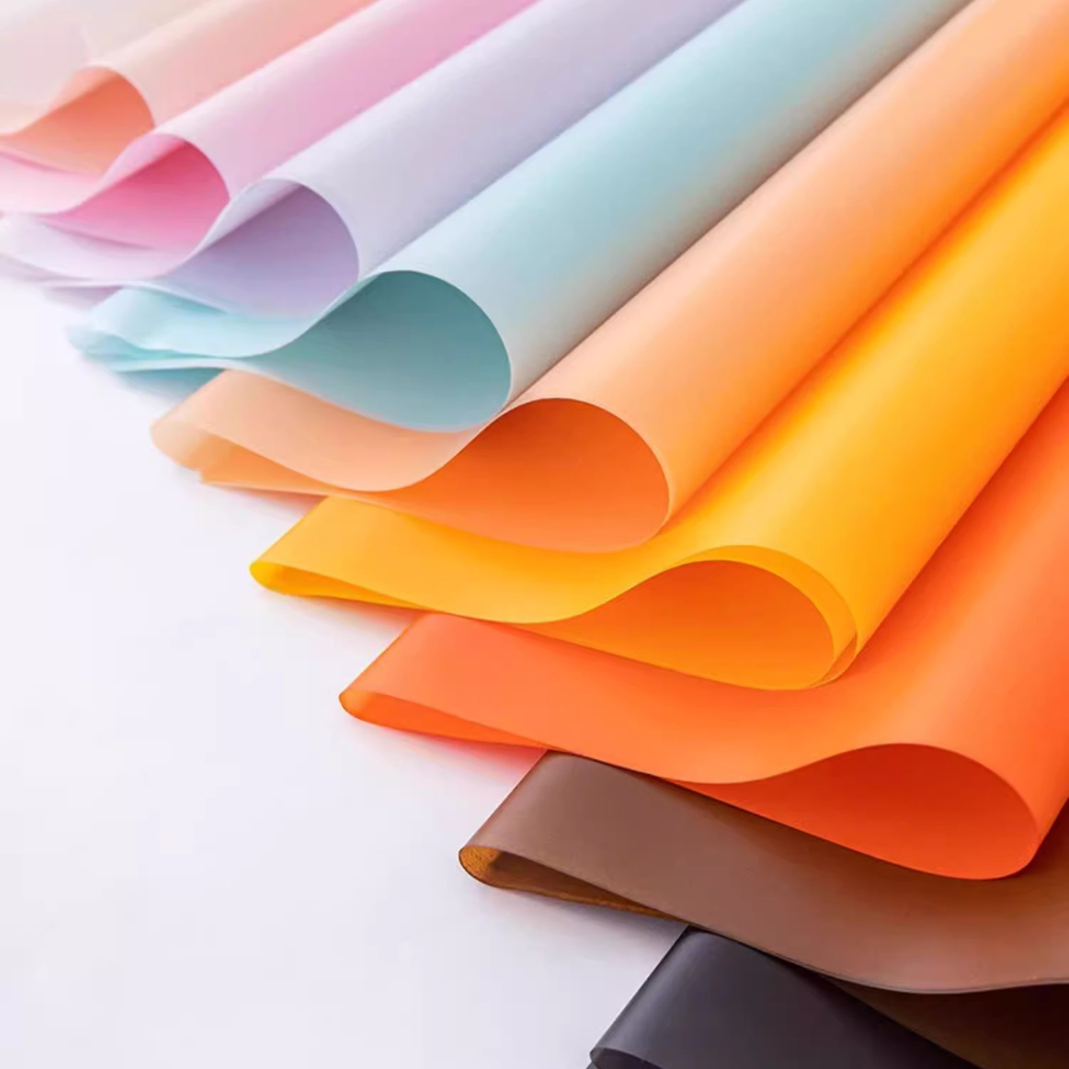 Matte solidum color translucens flos charta involvens