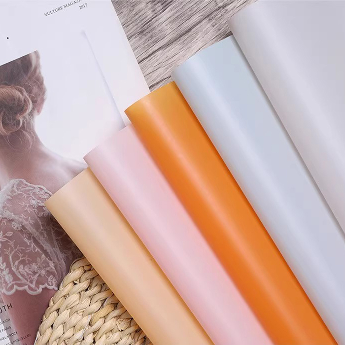 Matte solidum color translucens flos charta involvens