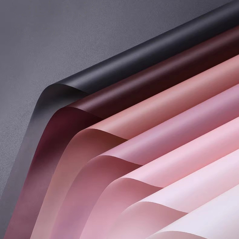 Matte solidum color translucens flos charta involvens