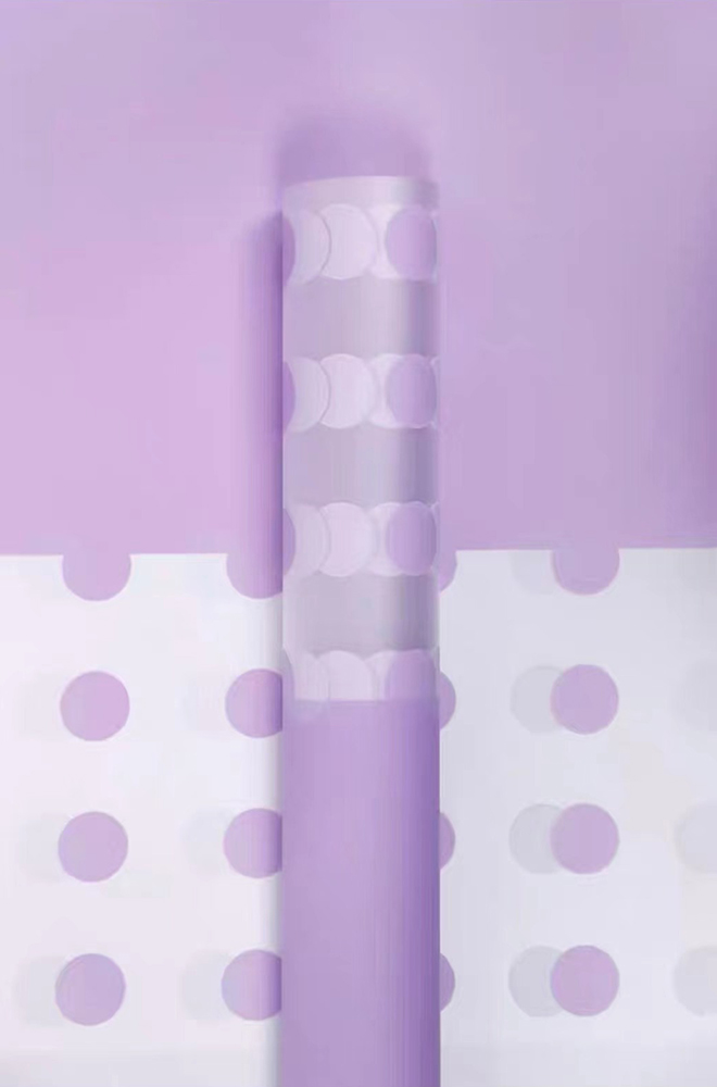 Transparens Polka Dot Flower Wrapping Paper