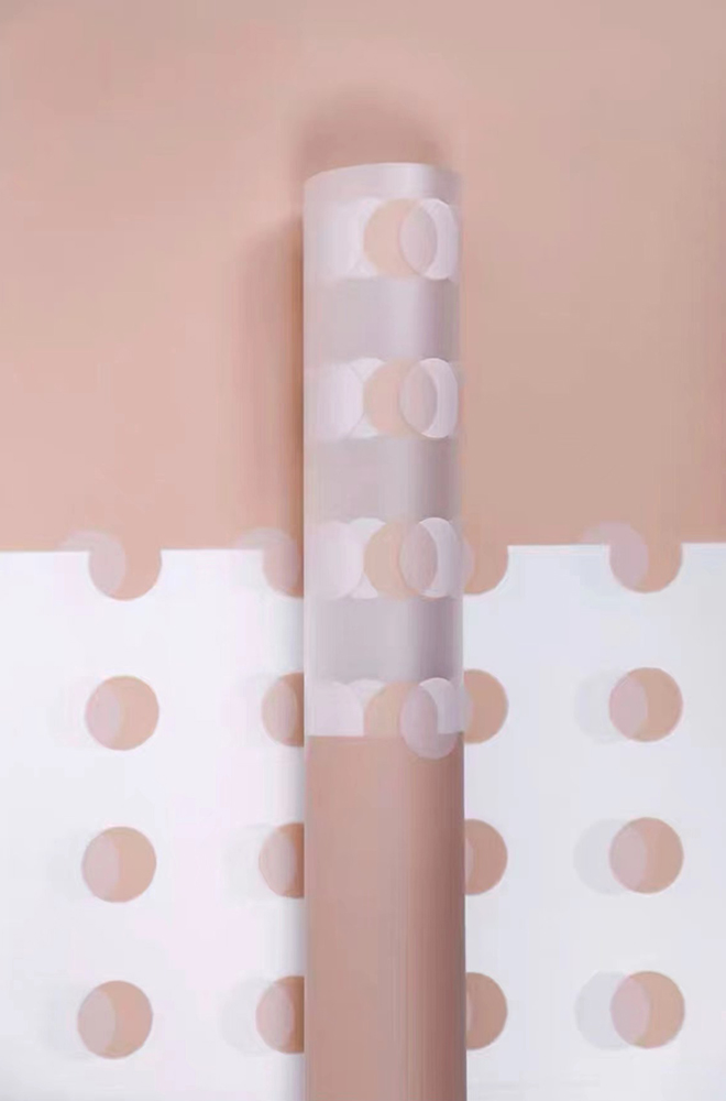 Transparens Polka Dot Flower Wrapping Paper