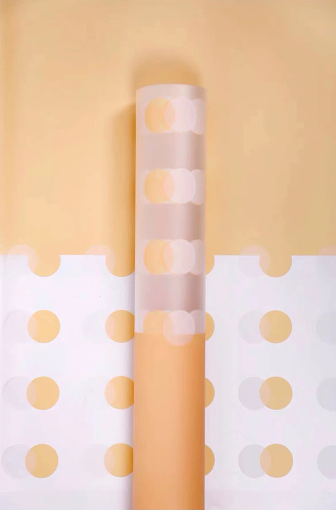 Transparens Polka Dot Flower Wrapping Paper