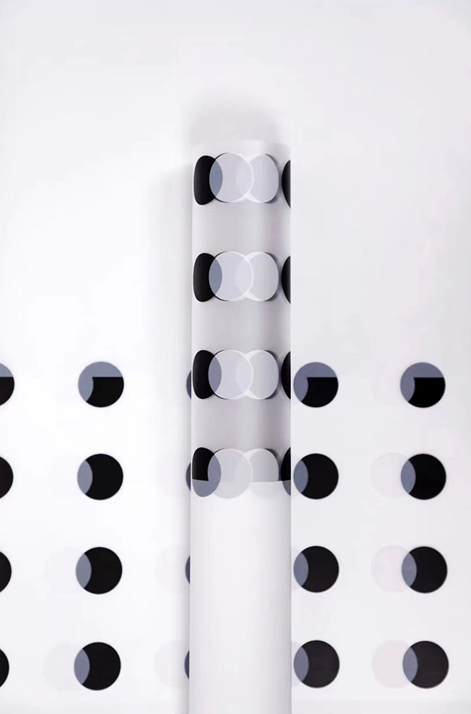 Transparens Polka Dot Flower Wrapping Paper