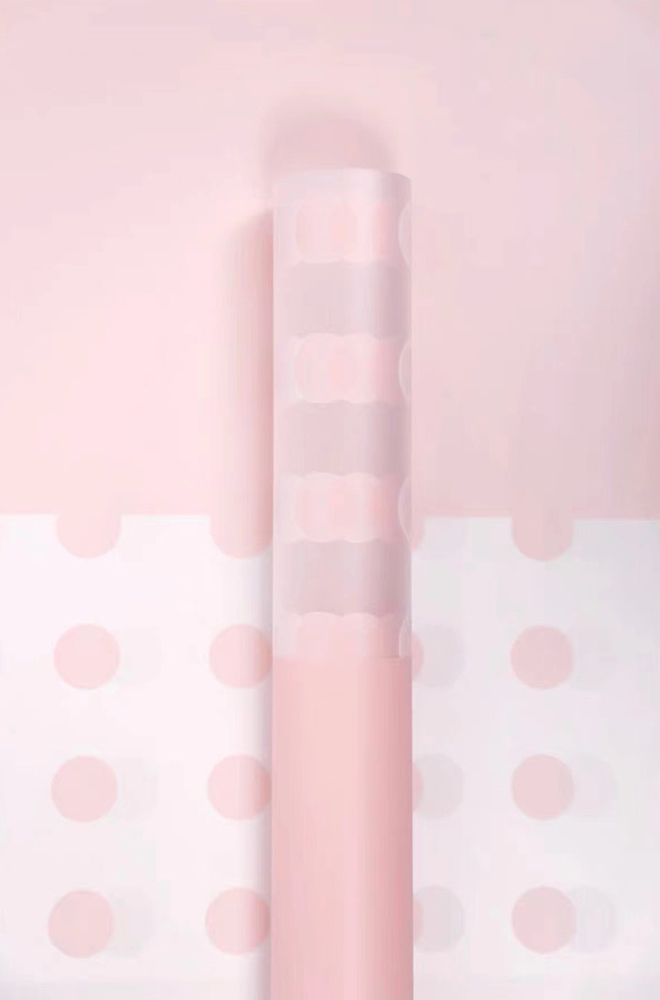 Transparens Polka Dot Flower Wrapping Paper
