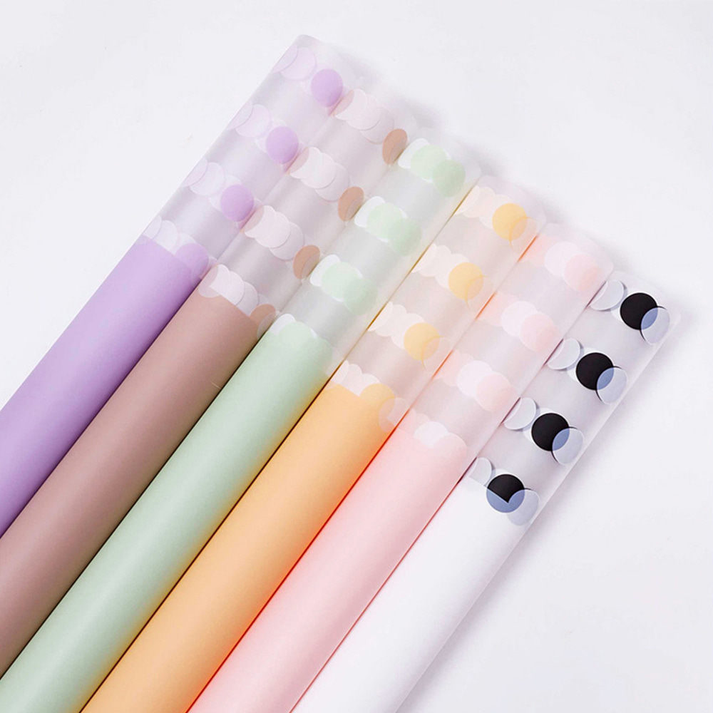 Transparens Polka Dot Flower Wrapping Paper
