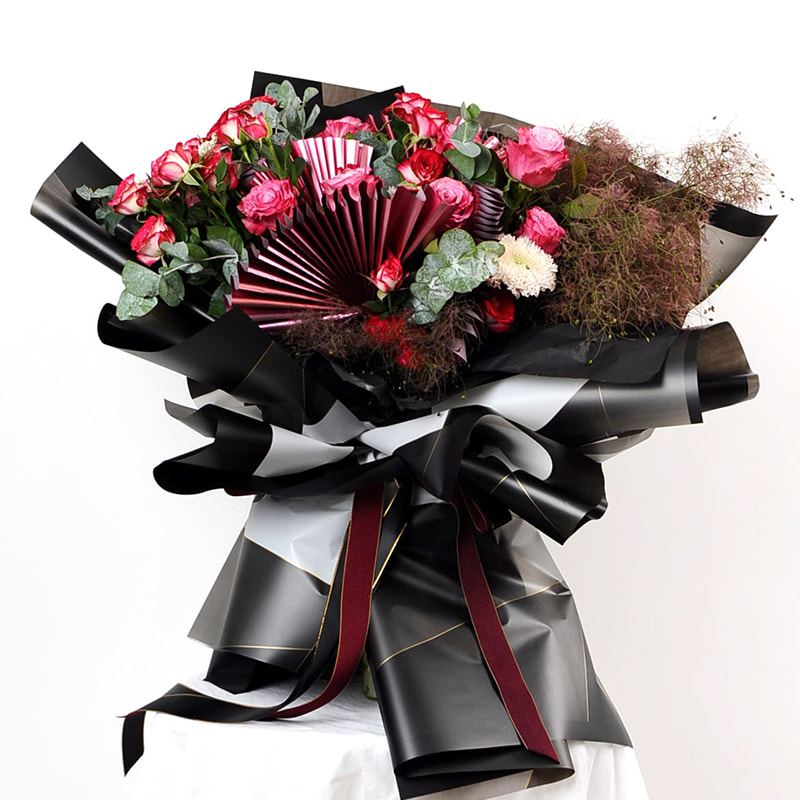 IMPERVIUS Bouquet Flower Wrapping Nossa Paper with Line