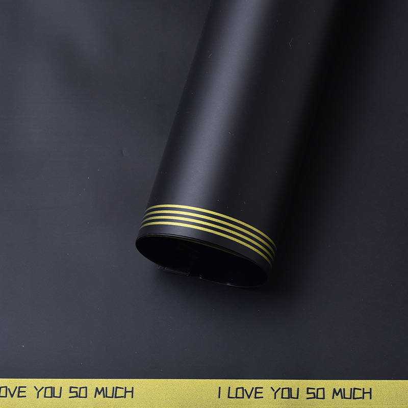 Plastic Waterproof Embossing Matt Lamination Flower Wrapping Paper