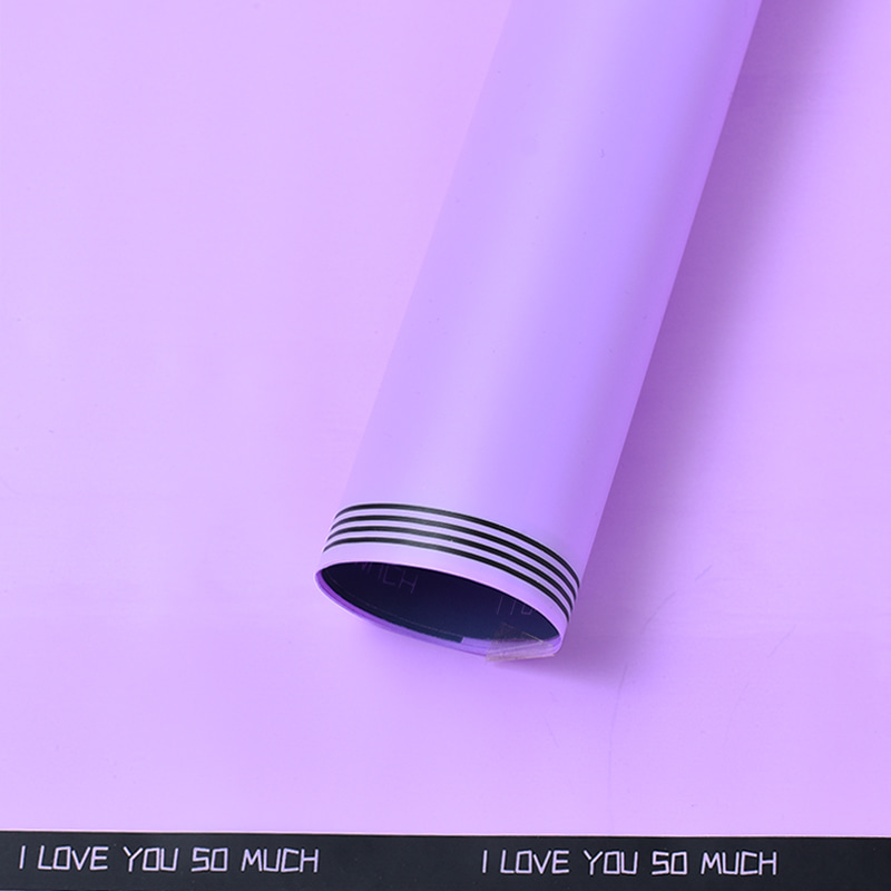 Plastic Waterproof Embossing Matt Lamination Flower Wrapping Paper