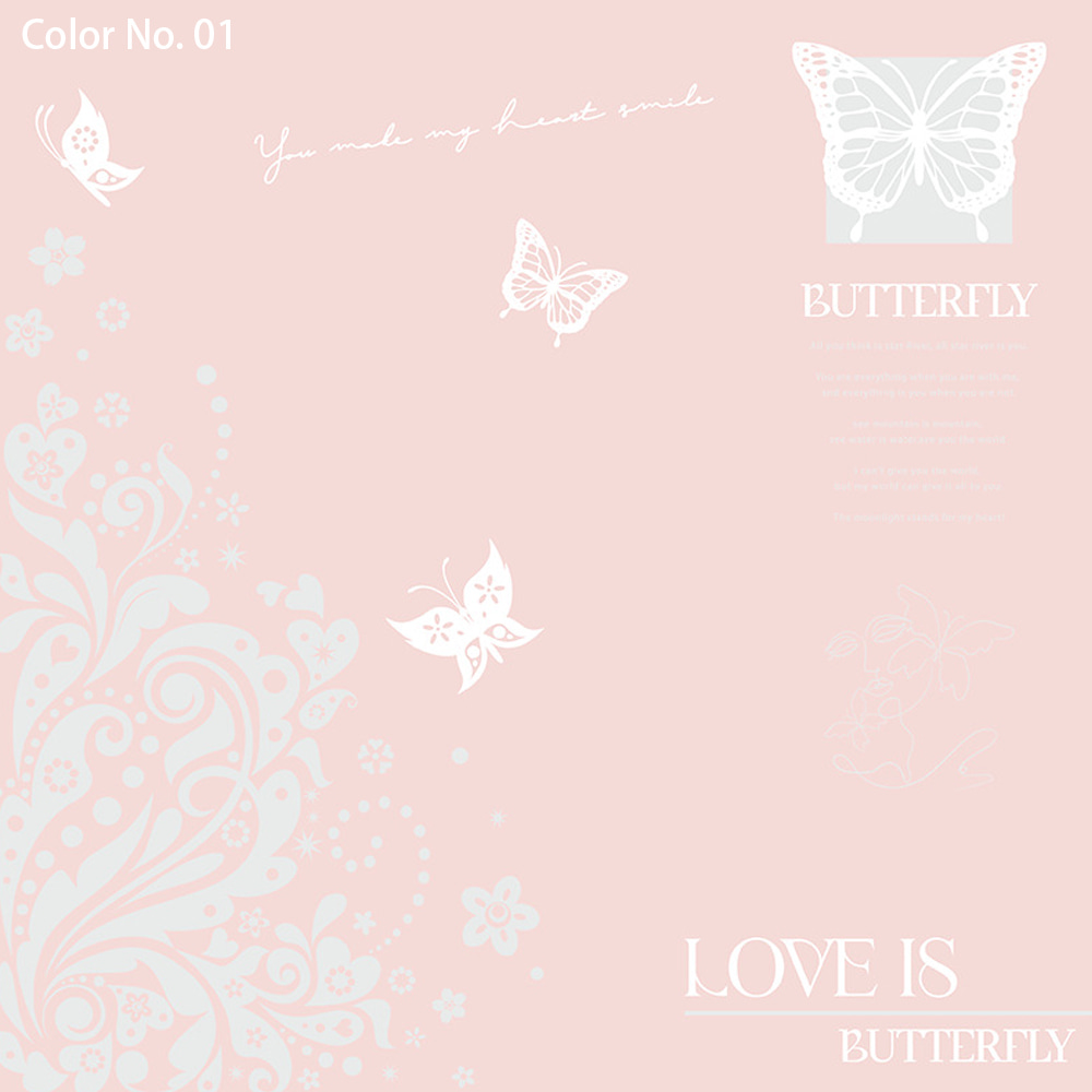 IMPERVIUS Bouquet Packaging Nossa Paper with Single-Sided Coating Hollowed Out Butterfly Print Design