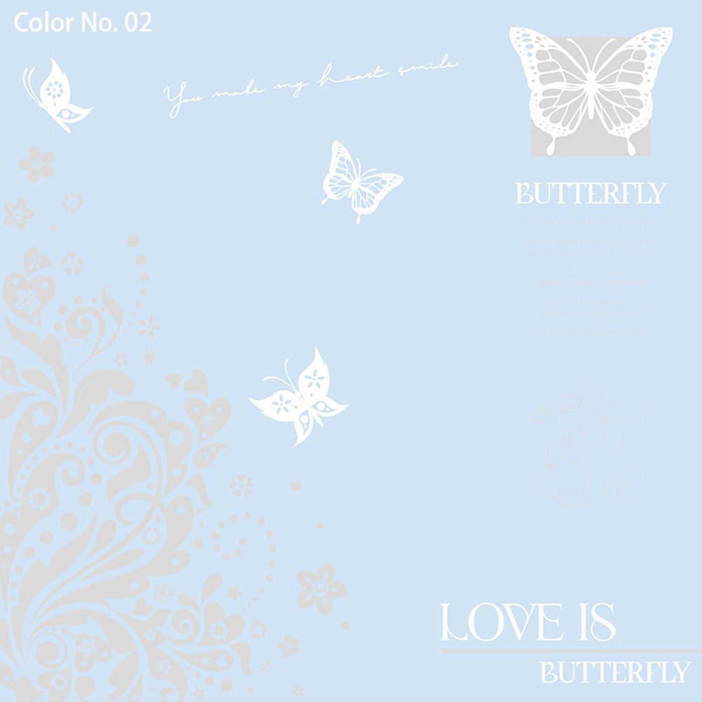 IMPERVIUS Bouquet Packaging Nossa Paper with Single-Sided Coating Hollowed Out Butterfly Print Design