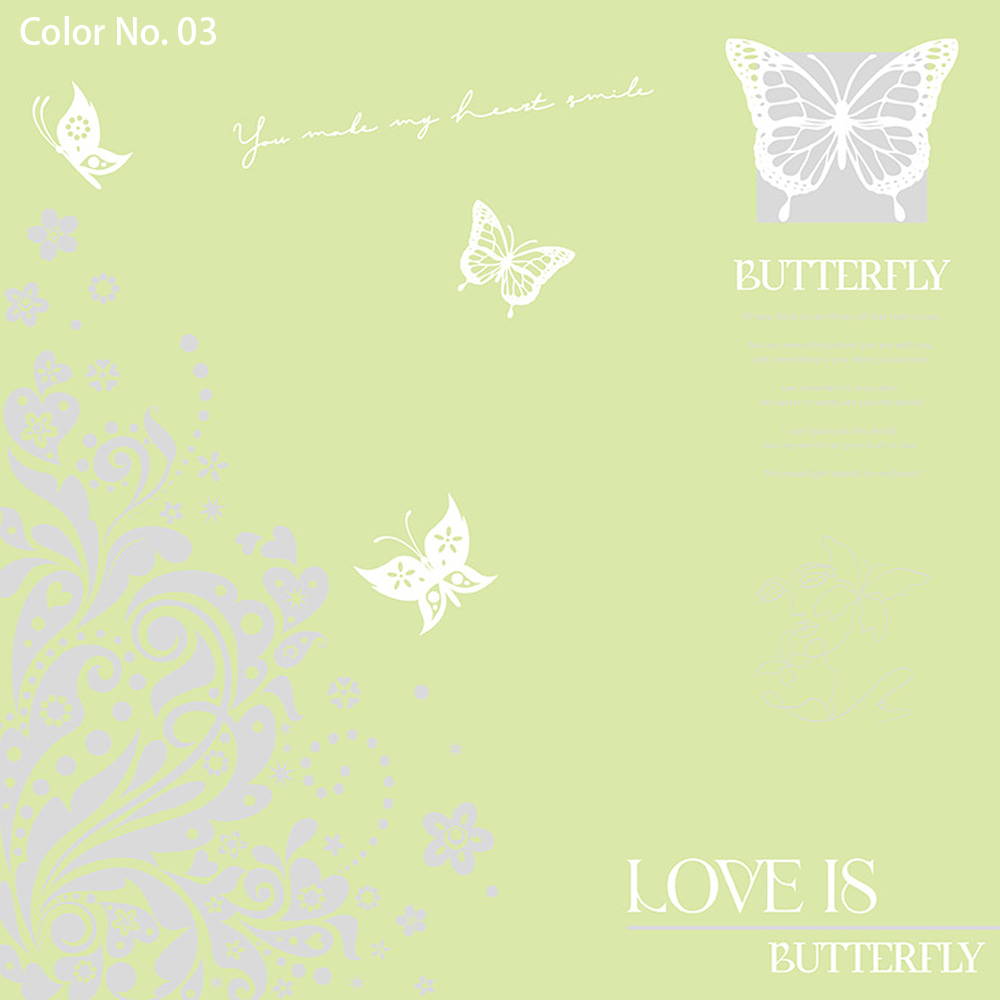 IMPERVIUS Bouquet Packaging Nossa Paper with Single-Sided Coating Hollowed Out Butterfly Print Design
