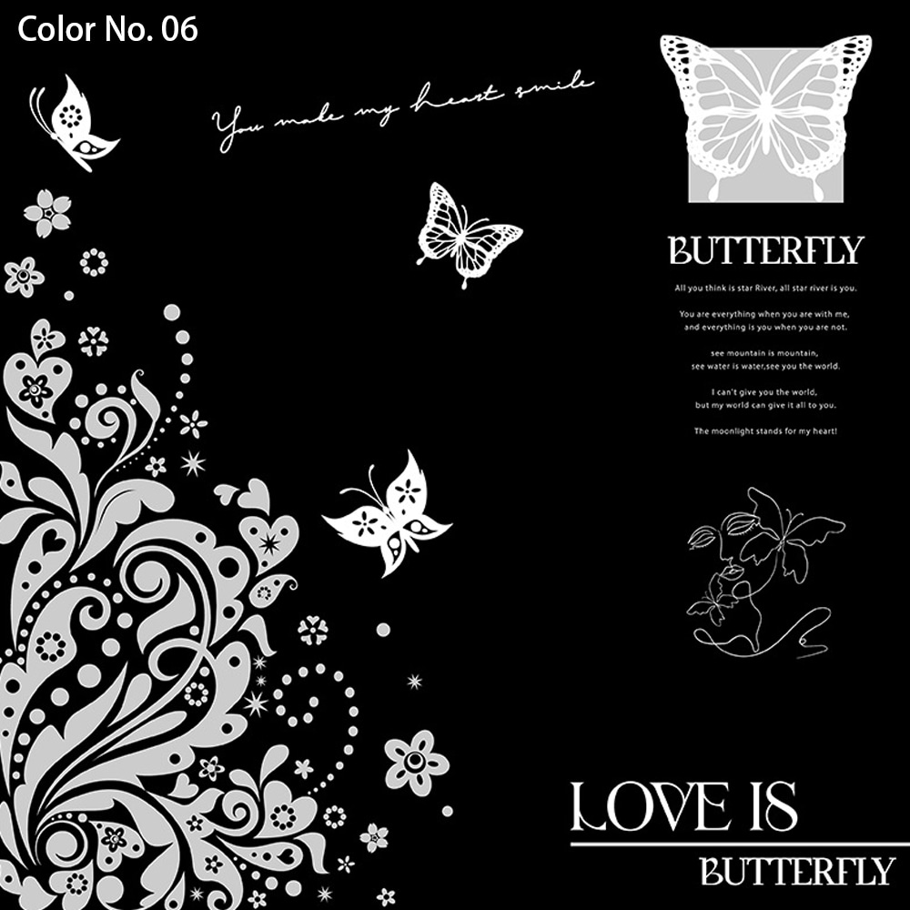 IMPERVIUS Bouquet Packaging Nossa Paper with Single-Sided Coating Hollowed Out Butterfly Print Design