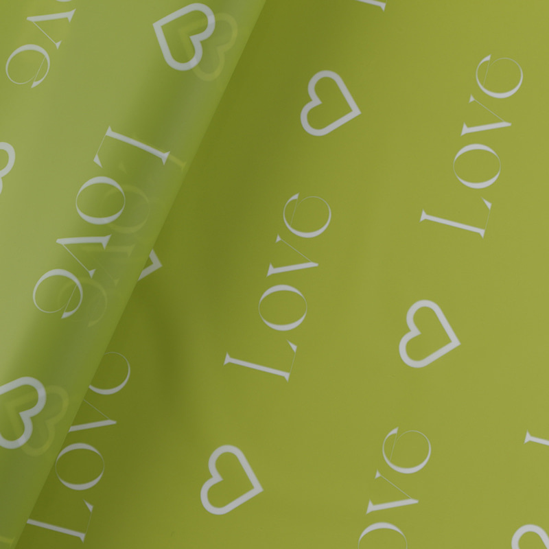 Love Letters Print Design Flower Wrapping Nossa Paper with Waterproof Coating LAETUS