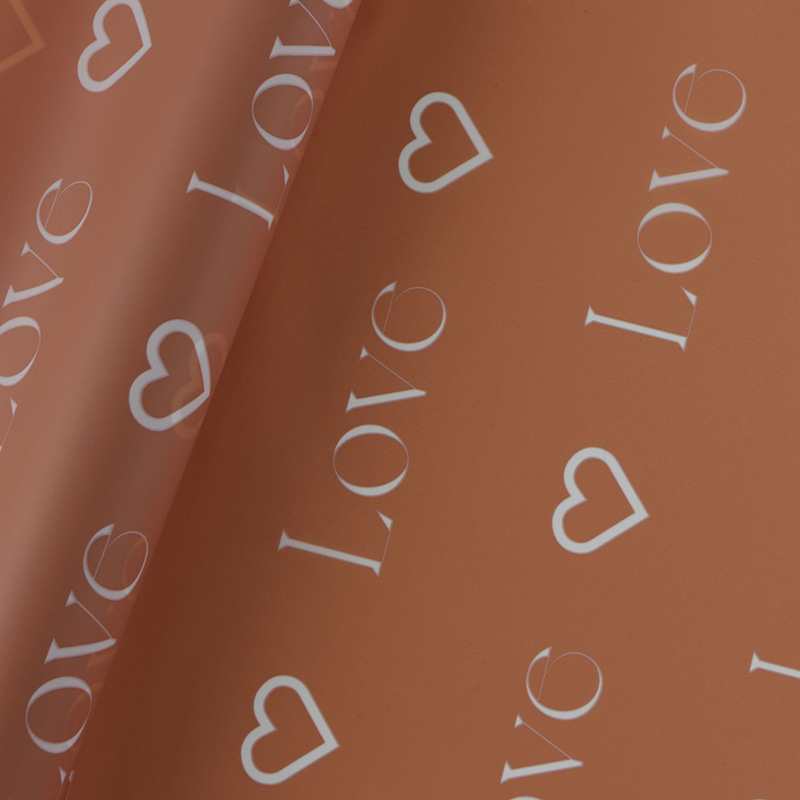Love Letters Print Design Flower Wrapping Nossa Paper with Waterproof Coating LAETUS